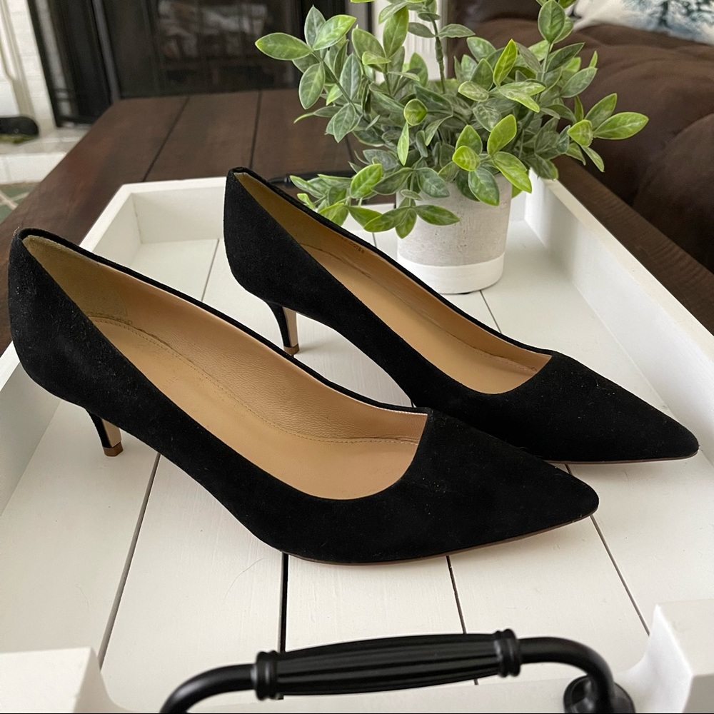 NWOT J Crew Colette Pumps Suede Black 7.5